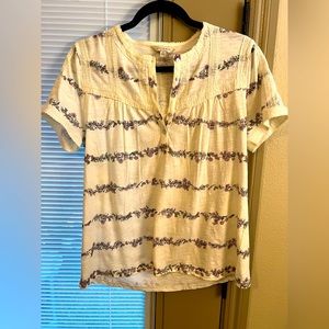 NWOT Lucky brand cotton short sleeve top